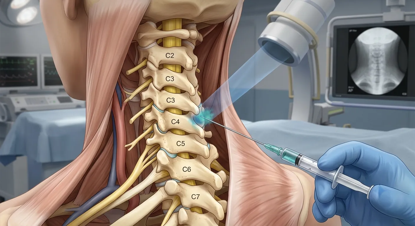 Cervical facet joint injection for chronic neck pain