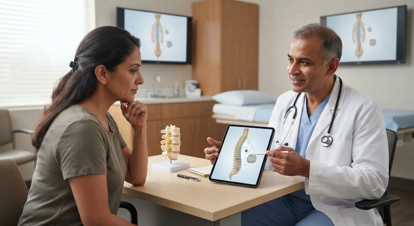 Spinal cord stimulation and intrathecal pump neuromodulation treatment