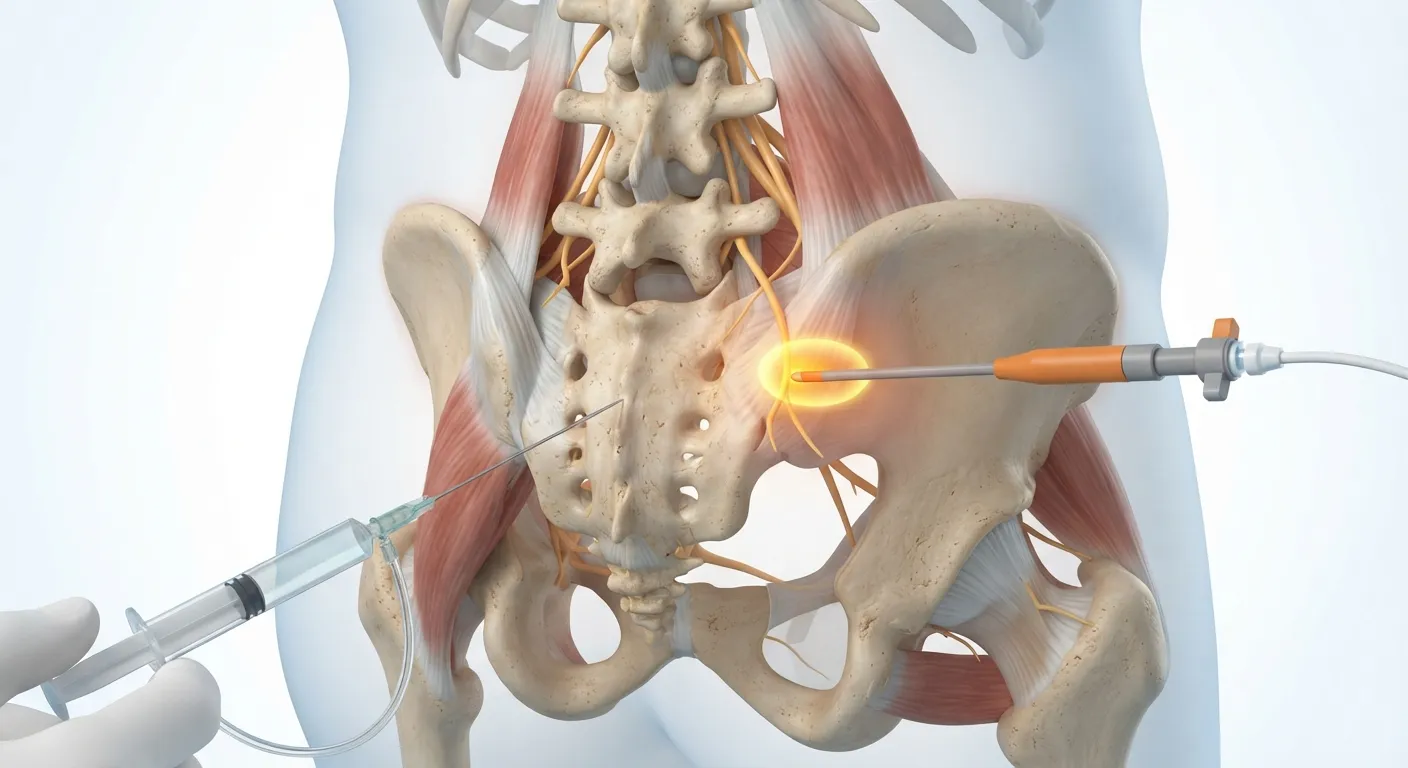 Image-guided sacroiliac joint injection and cooled radiofrequency ablation for SI joint pain