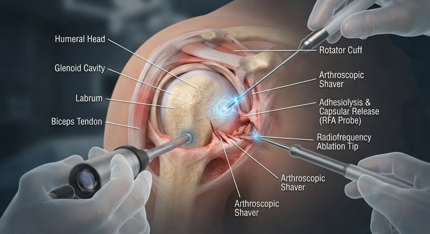 Image-guided shoulder adhesiolysis for adhesive capsulitis and frozen shoulder