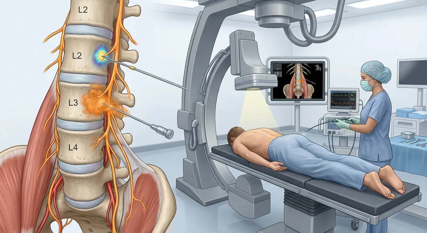 Image-guided sympathetic nerve block neurolysis and radiofrequency ablation